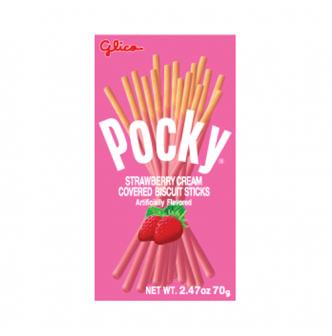 日本glico格力高 pocky百奇 草莓涂层棒饼干 70g