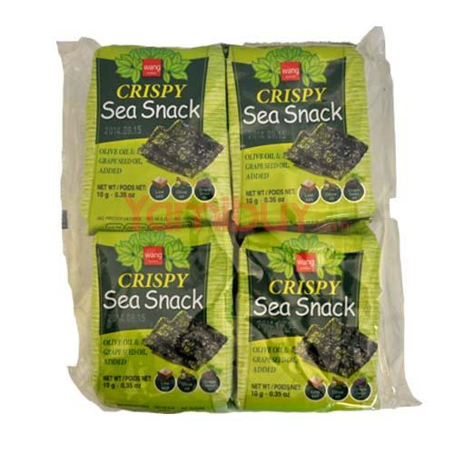 wang crispy sea snack/seaweed 4packs sold by yamibuy