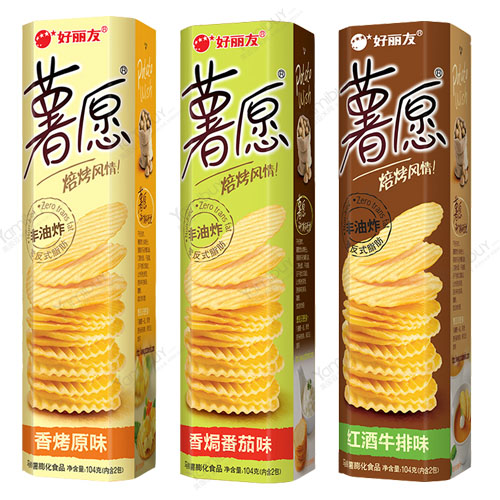美国亚米网 - 韩国orion好丽友 非油炸薯愿薯片 香烤原味 104g