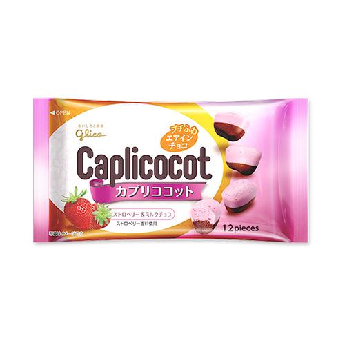 日本glico格力高 calpicocot草莓冰激凌双层巧克力球 12枚入