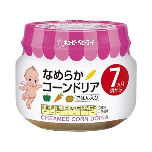 日本kewpie丘比 宝宝辅食 低敏奶油玉米蔬菜粥泥 70g 7m