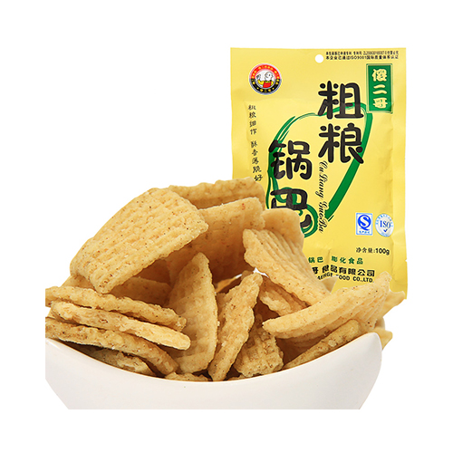 傻二哥 传统工艺 粗粮锅巴 香葱味 100g 销售配送 亚米网