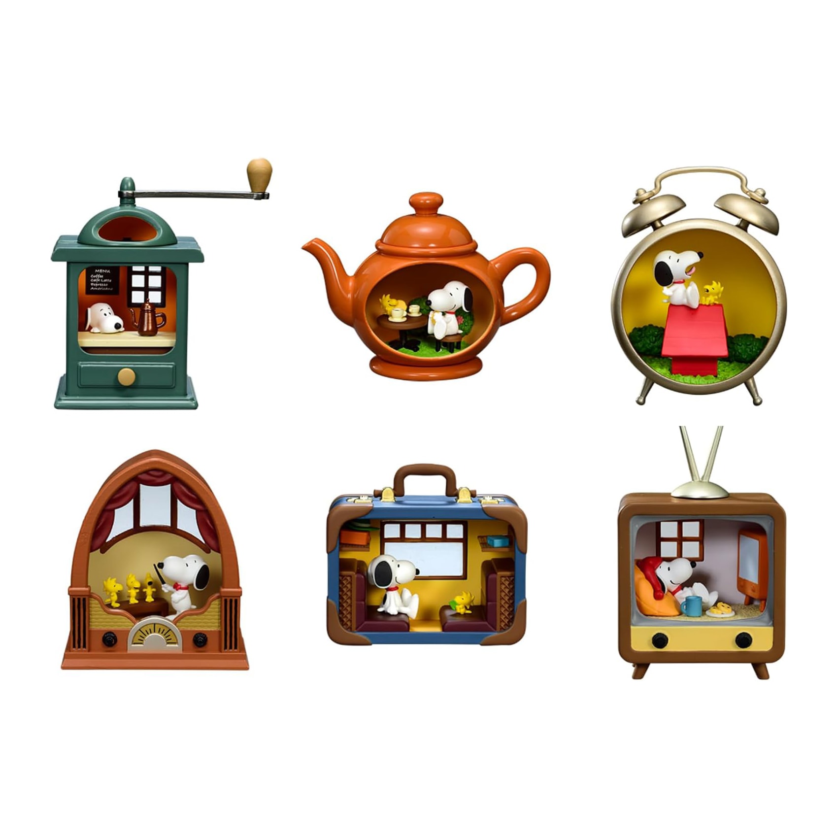 【日本直邮】Re-ment 史努比 复古立体场景收藏系列 潮玩盲盒 款式随机