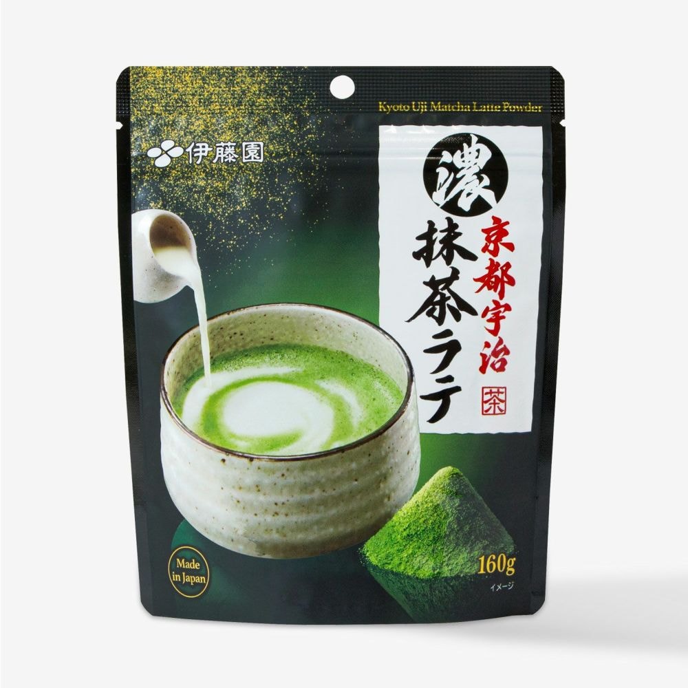 茶 Kyoto matcha Dark Kyoto Uji Matcha Latte Powder 160g - Yami.com