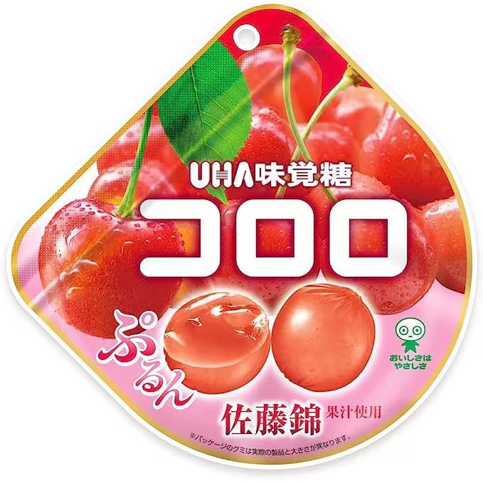 【日本直郵】 UHA悠哈味覺糖 全天然果汁軟糖 期限限定佐藤錦櫻桃味 40g