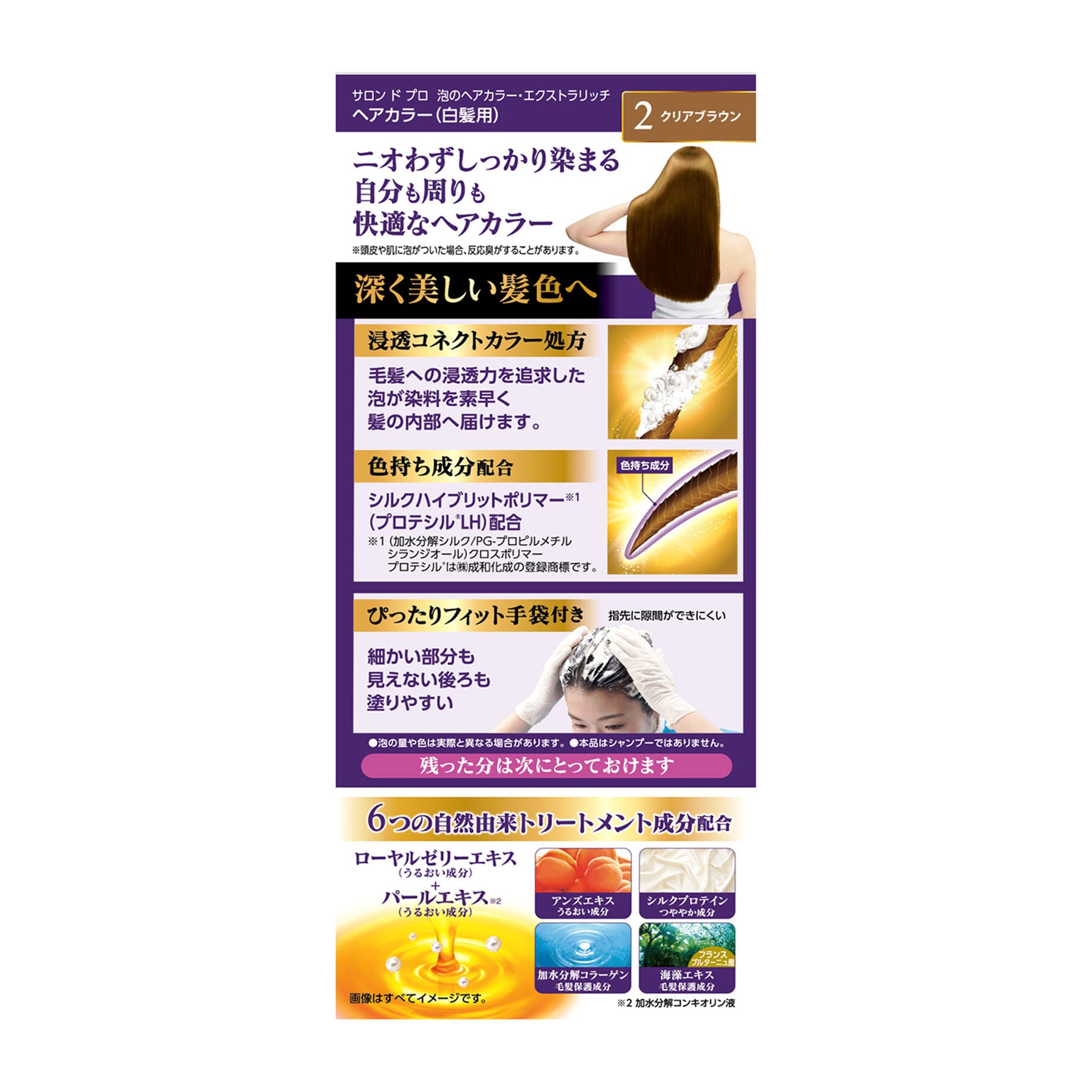 【日本直郵】DARIYA塔麗雅 純植物遮白髮泡泡染髮劑 #2透明棕色