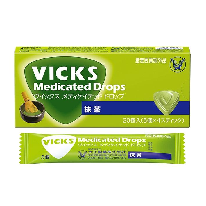 Vicks Throat Relief Matcha Flavor 20 Lozenges - Yami.com
