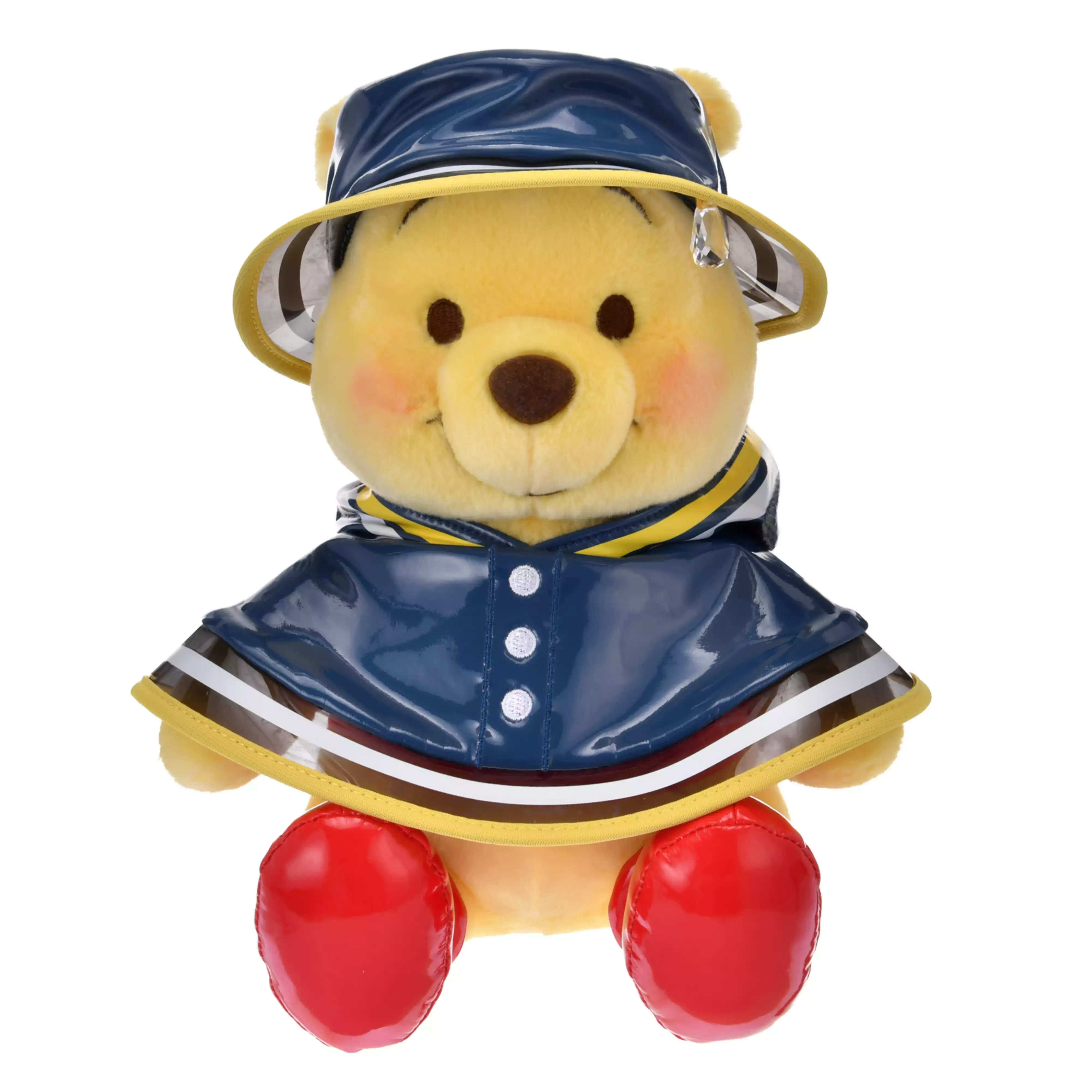 新品　プーさん レインコート マスコット　ぬいぐるみ　キーホルダー 新品 プーさん レインコート マスコット ぬいぐるみ
