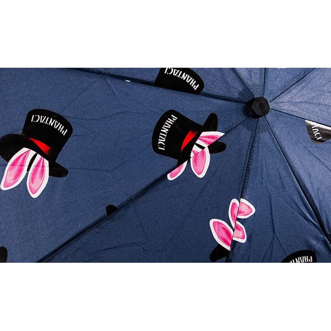 Auto-Open Umbrella #Hat Trick Pattern/Blue