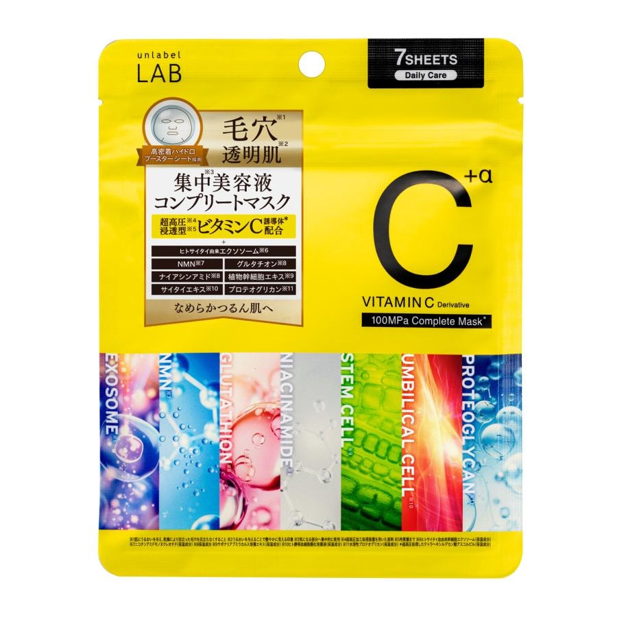 【日本直效郵件】 日本 UNLABEL LAB VC保濕提亮面膜 7枚入