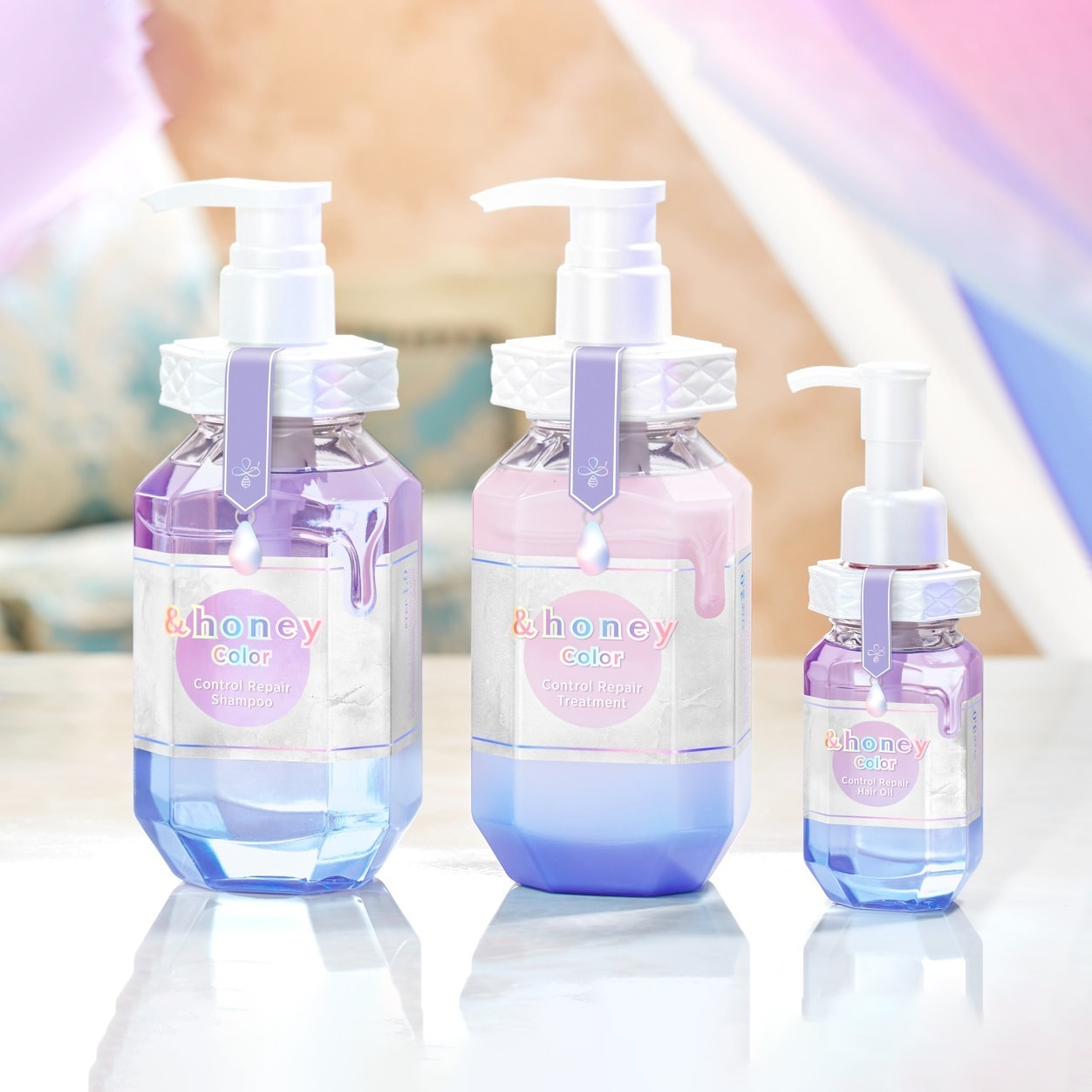 【日本直邮】VICREA &HONEY 安蒂花子 Color 染烫护色修复洗发水 1.0 440ml