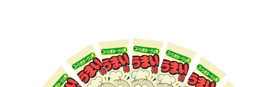 日本RISKA UMAIBO 小叮噹玉米棒 濃湯玉米奶味 6g*30個 【超人氣零食】【日英版本隨發】
