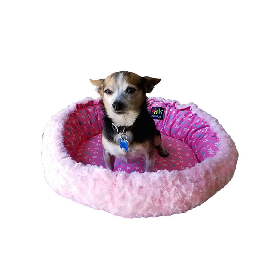 ALPHA DOG SERIES 双面面料碗型宠物用软垫  #粉色