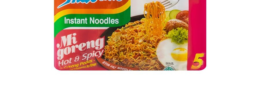 Indomie Instant Noodles: Hot & Spicy Fried Mi Goreng (5-pack