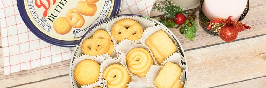 丹麥ROYAL DANISA皇冠曲奇 綜合手工曲奇 鐵盒裝 454g