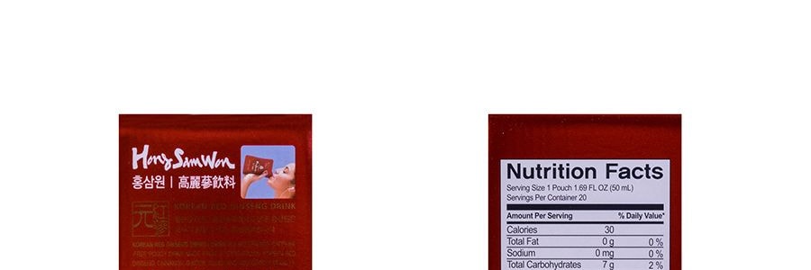 韓國CHEONG KWAN JANG正官莊 紅參園滋養養顏6年根高麗參飲品 上班族必備 50ml*20袋入