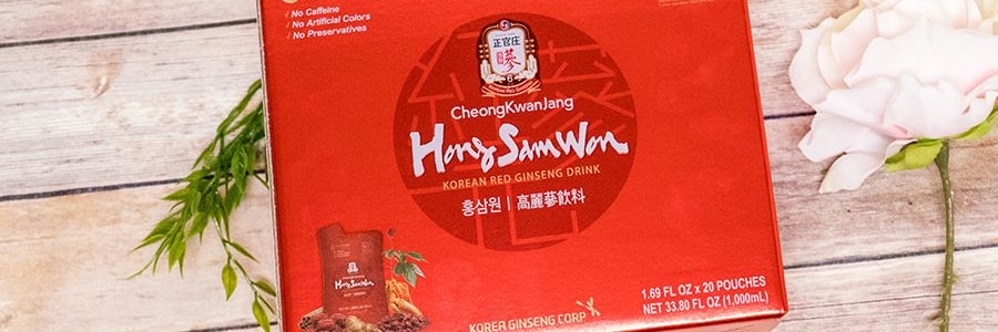 韓國CHEONG KWAN JANG正官莊 紅參園滋養養顏6年根高麗參飲品 上班族必備 50ml*20袋入