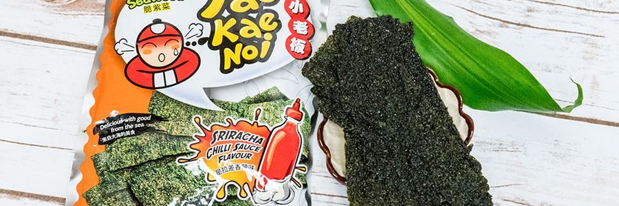泰國小老闆 厚片脆皮苔 是拉差香辣味 32g
