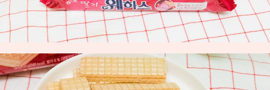 韓國HAITAI海太 冰淇淋威化餅乾 草莓口味 50g