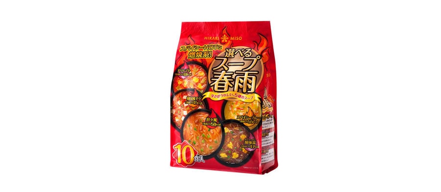 [日本直邮] HIKARIMISO 热辣精选速食粉丝汤面 10袋装