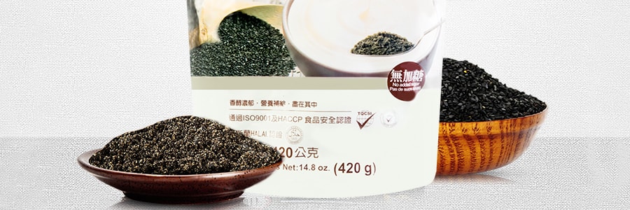 台湾健康时代 无糖黑芝麻粉 420g