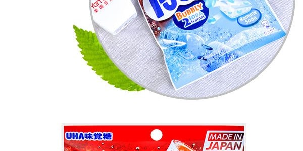 日本UHA悠哈味覺糖 2味汽水碳酸糖中糖夾心軟糖 100g