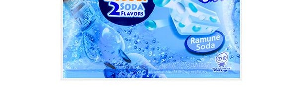 日本UHA悠哈味覺糖 2味汽水碳酸糖中糖夾心軟糖 100g