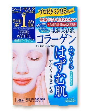 KOSE Clear Turn White Mask Collagen 5sheets