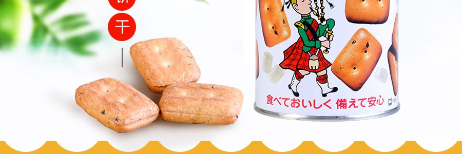 日本SANRITSU三立 罐裝餅乾 芝麻味 加冰糖顆粒 100g