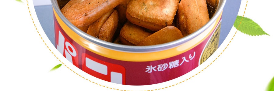 日本SANRITSU三立 罐装饼干 芝麻味 加冰糖颗粒 100g