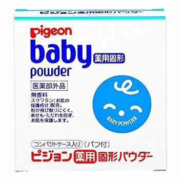 Medicated Solid Baby Powder with Puff  45g