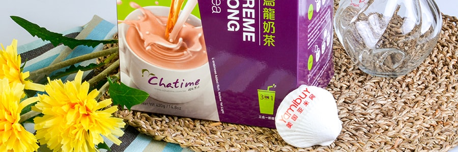 台湾CHATIME日出茶太 极品乌龙奶茶 三合一包装 12条入 420g