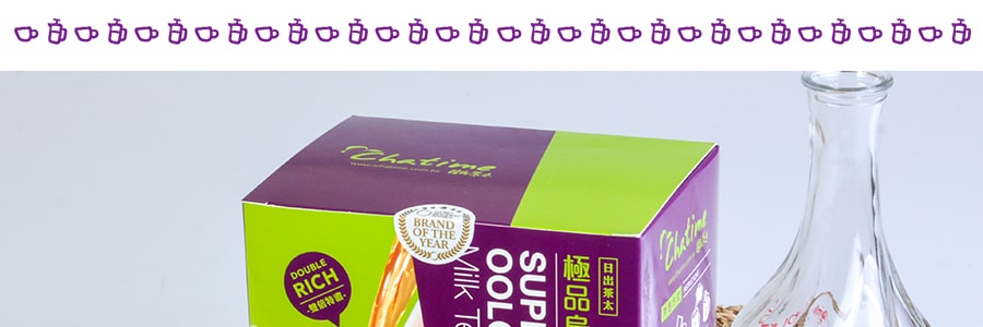 台湾CHATIME日出茶太 极品乌龙奶茶 三合一包装 12条入 420g