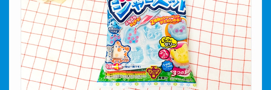 【贈品】日本食玩明治MEIGUM 彩色波珠動物造型 DIY食玩 手工糖果 12g