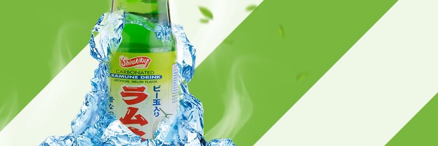 日本SHIRAKIKU 彈珠汽水 蜜瓜味 200ml