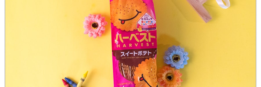 日本TOHATO桃哈多 笑臉薄脆餅乾 地瓜味 100g