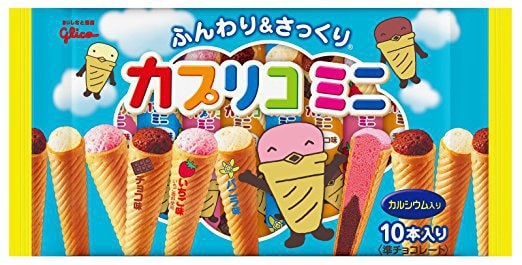 【日本直邮】GLICO格力高 CALPICO mini版三味巧克力甜品筒 10枚入