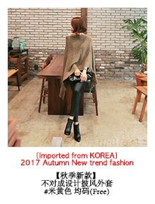 KOREA High Slit Ribbed Knit Top with Belt Black One Size(S-M) [Free Shipping]