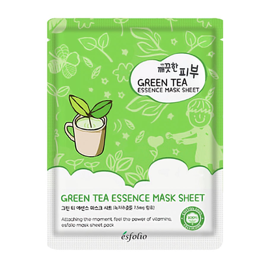 Pure Skin Green Tea Essence Mask 1 Sheet