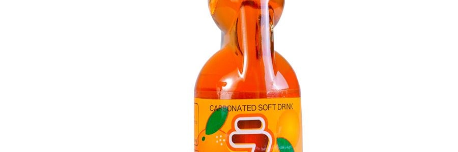 日本HATAKOSEN哈達 RAMUNE 柳橙口味彈珠汽水 200ml