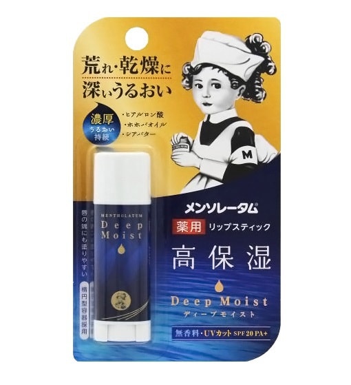 日本MENTHOLATUM曼秀雷敦 深層保濕不含香料潤唇膏 4.5g #隨機包裝