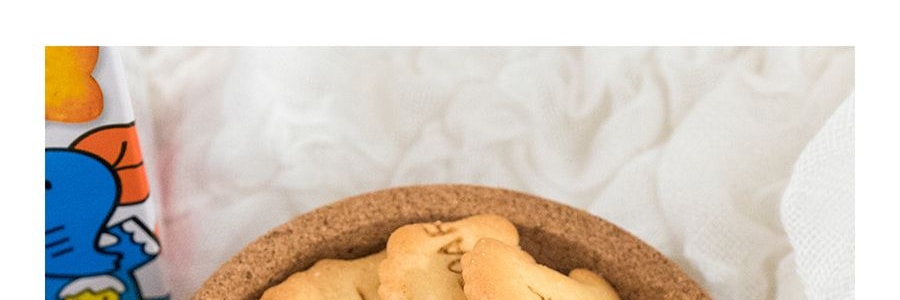 日本GINBIS金必氏 愉快動物餅乾 奶油味 50g