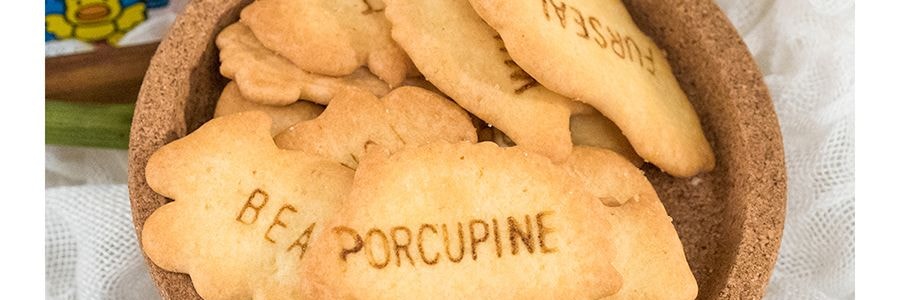 日本GINBIS金必氏 愉快動物餅乾 奶油味 50g