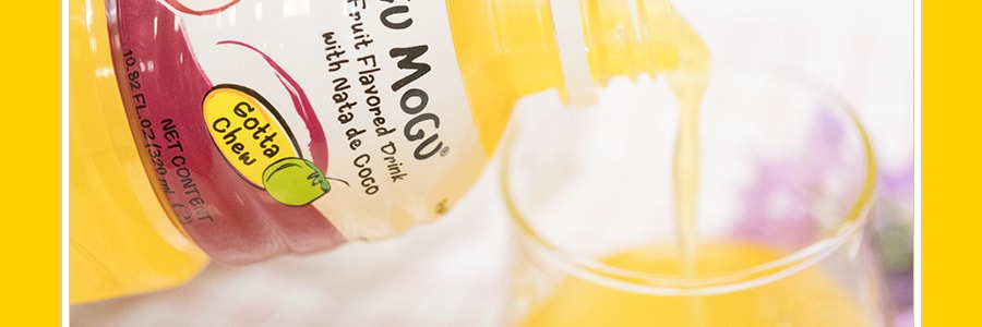 泰国MOGU MOGU 果汁椰果饮料 百香果味 320ml