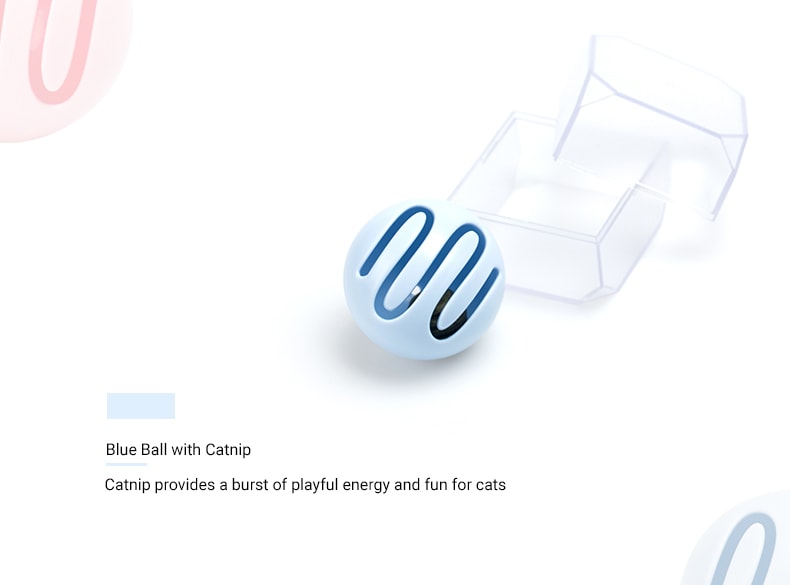 Cat Toy Ball with Catnip Inside #Blue