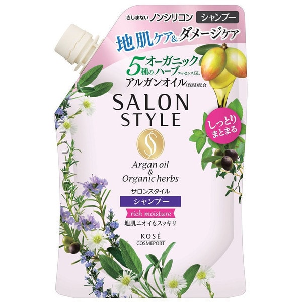 日本KOSE高絲 SALON STYLE 深層滋潤洗髮精 補充裝 360ml