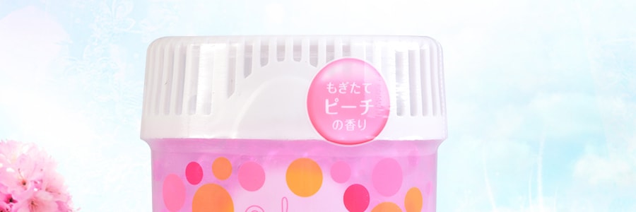 日本KOKUBO小久保 SHOSYU空氣清新消臭圓 甜水蜜桃 150g *3【超值3件裝】【全屋適用】