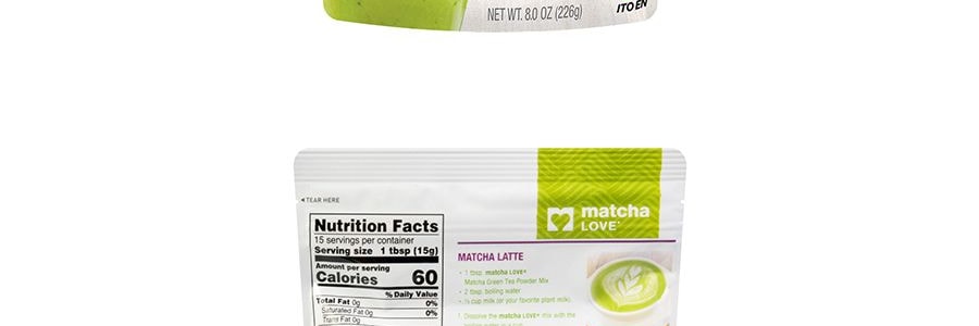 MATCHA LOVE Poudre de Matcha sucrée, 226 g