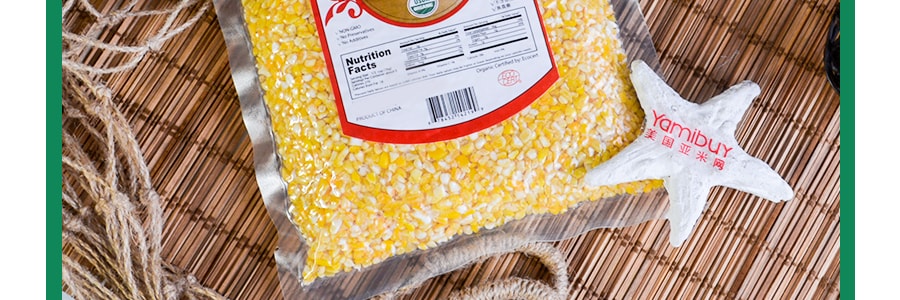 家乡味 有机糯玉米渣 454g USDA认证