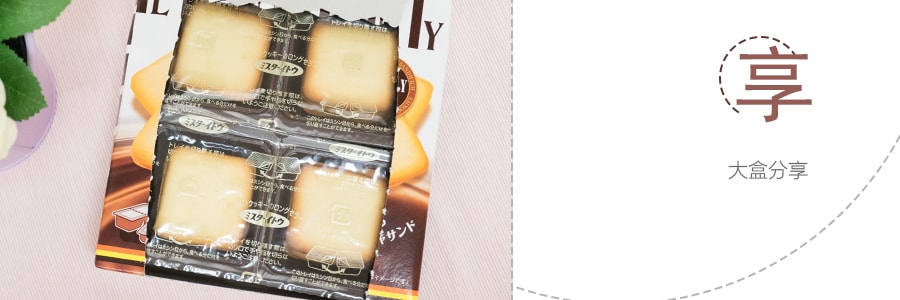 日本LANGULY 巧克力奶油三明治夾心餅乾 4包入 129.6g